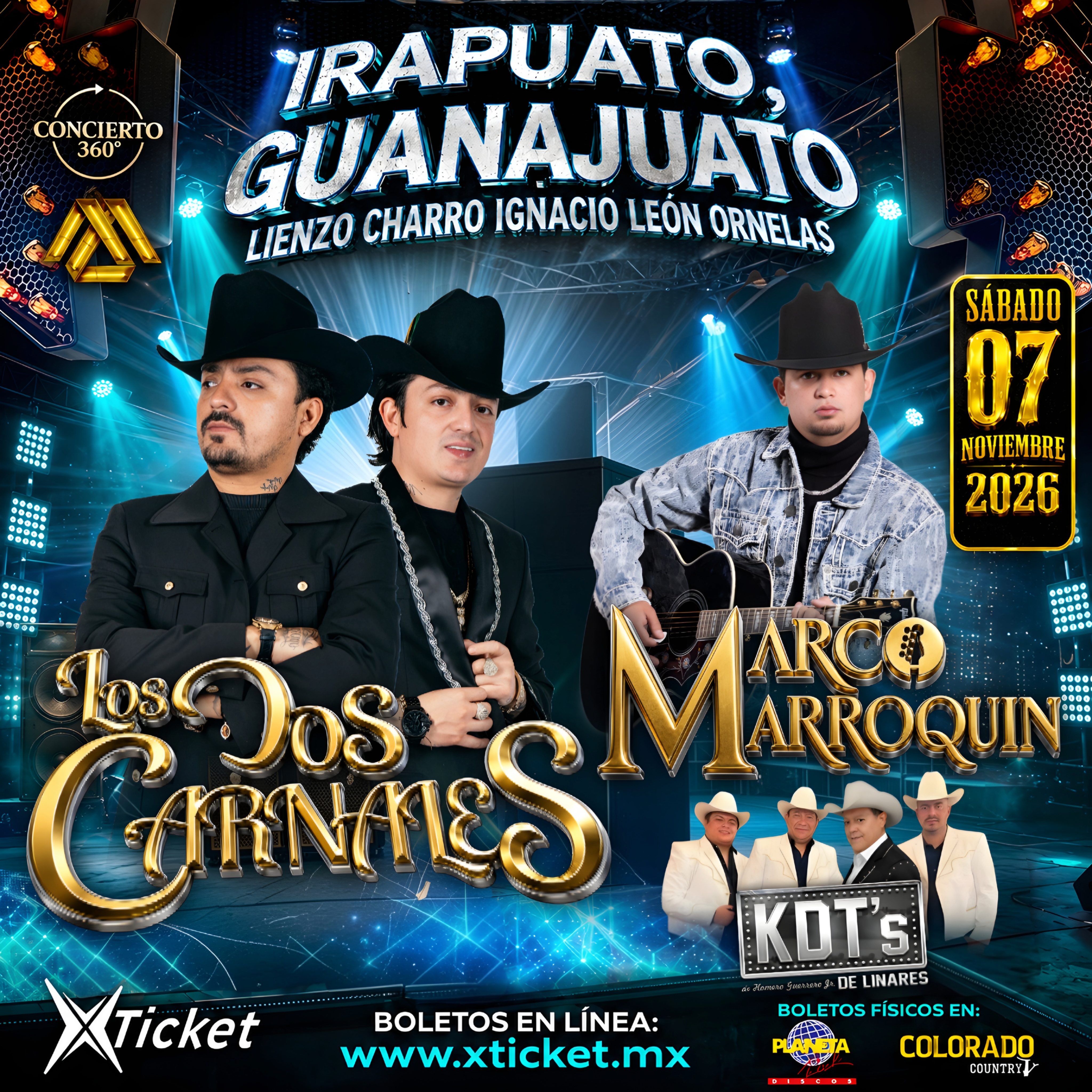 Los dos Carnales + Marco Marroquin + KDTS de linares