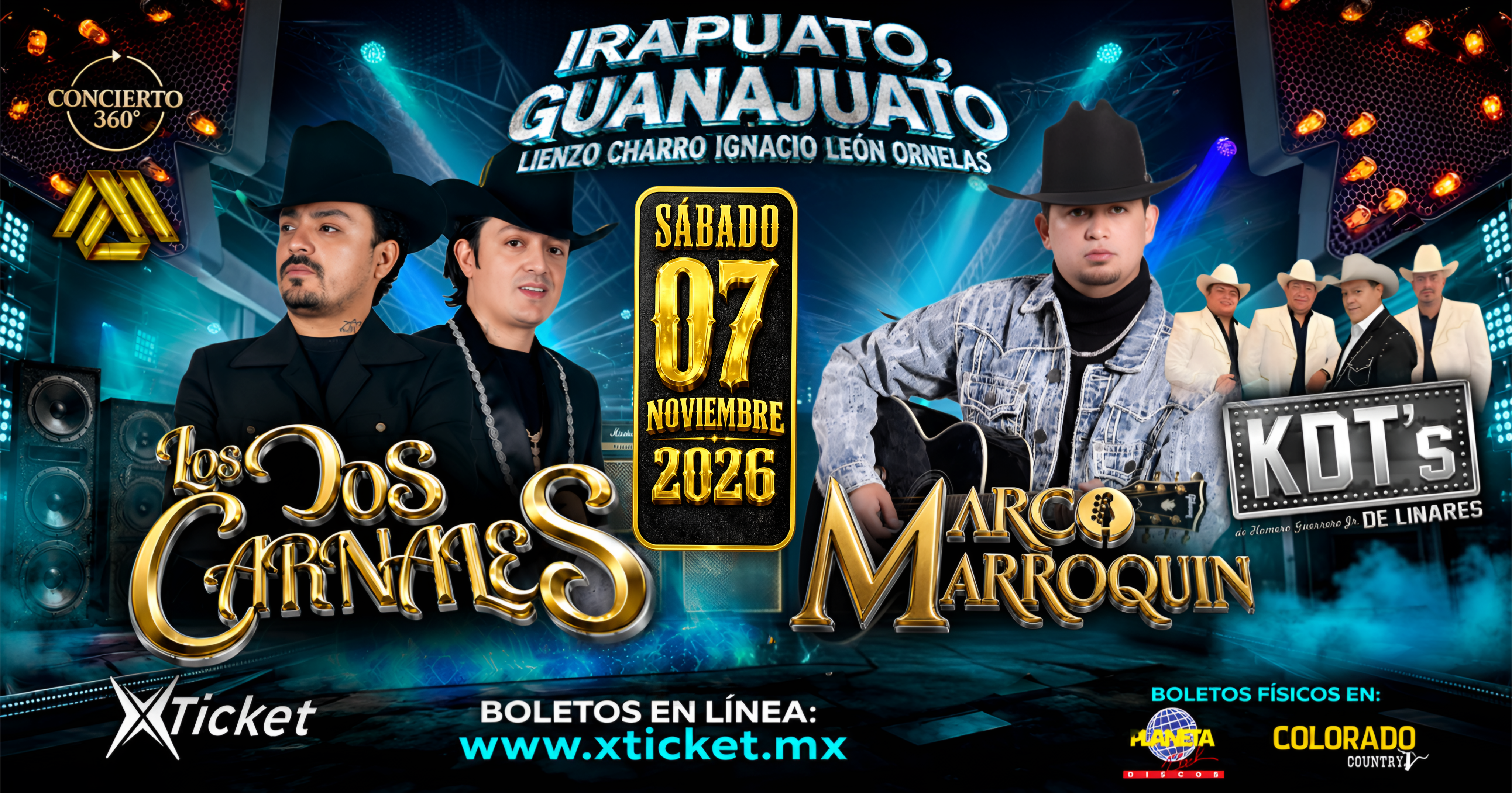 Los dos Carnales + Marco Marroquin + KDTS de linares