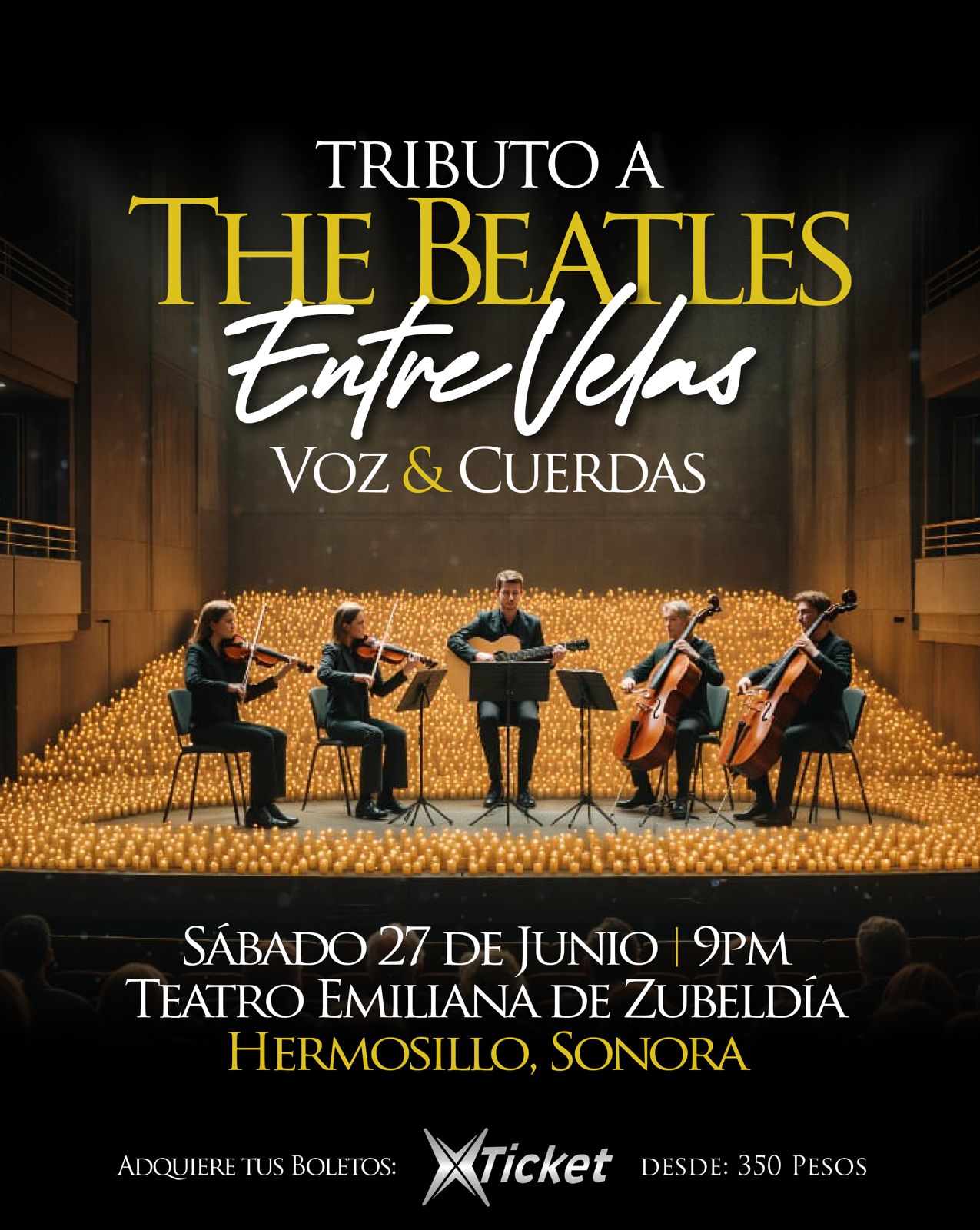 Tributo entre velas Thebeatles