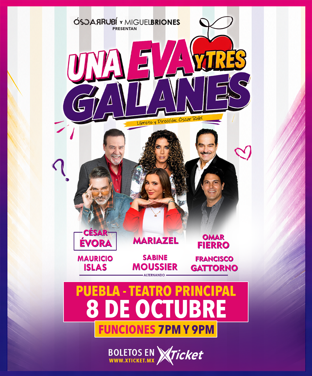 una eva y tres galanes